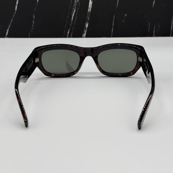 NEW SL713 002 SAINT LAURENT WOMEN SUNGLASSES SL 713 002 SQUARE HAVANA EYEWEAR - Picture 7 of 10